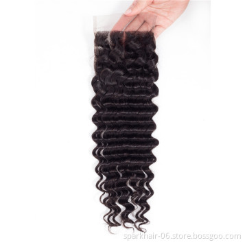 New Style Closure Frontal Swiss Lace Hair Closure Brazilian Hair Bundles Packet Hair With Closure